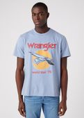 WRANGLER EAGLE TEE MĘSKA KOSZULKA T-SHIRT LOGO STONE WASH W70REEX4Q XL
