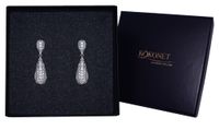 Kolczyki srebrne gala ślubne stylowe klasyczne KOKONET 8-0424