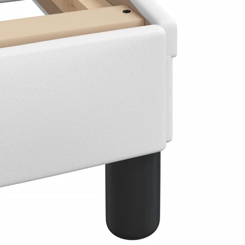 Rama łóżka z LED, biała, 90x200 cm, sztuczna skóra na Arena.pl