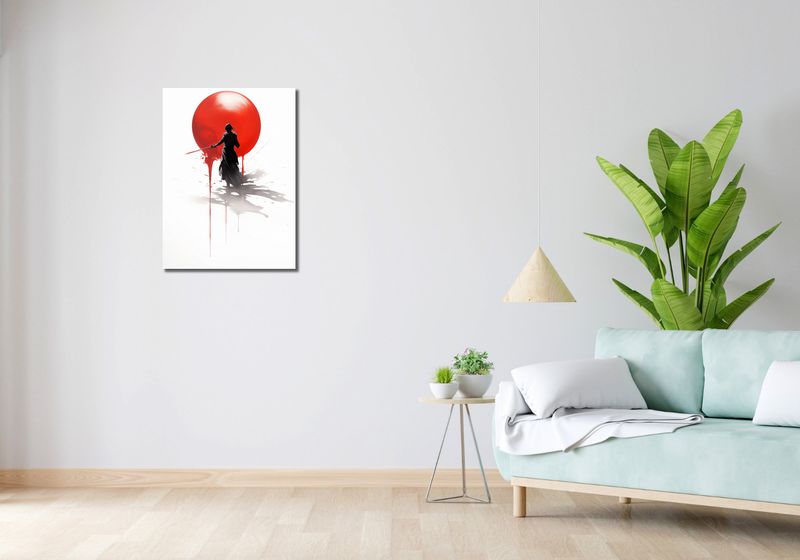 Obraz 50x70cm Samotny Samuraj zdjęcie 2