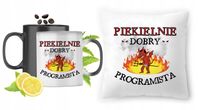 Dla Programisty Zestaw Kubek Magiczny + Poduszka Z Nadrukiem Ze Zdjęciem