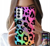 ETUI DO OPPO RENO12 5G - KOLOROWA TĘCZOWA PANTERKA PLECKI FOLIA