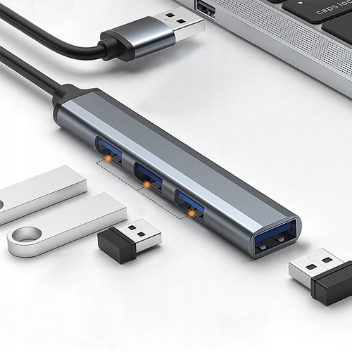 Qoltec Hub Adapter Rozdzielacz USB-C 3.0 4w1 USB 3.0 3x USB 2.0 5Gb/s na Arena.pl