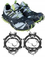 Raczki Turystyczne Na Buty r.38-45 Czarne Kolce Antypoślizgowe