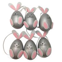 Jajka zawieszki  zajączki 6 szt