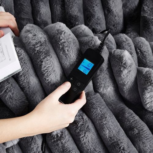 Koc elektryczny DUŻY 180x160 Mata grzewcza Yoer pilot LCD gruby 160W +Timer na Arena.pl