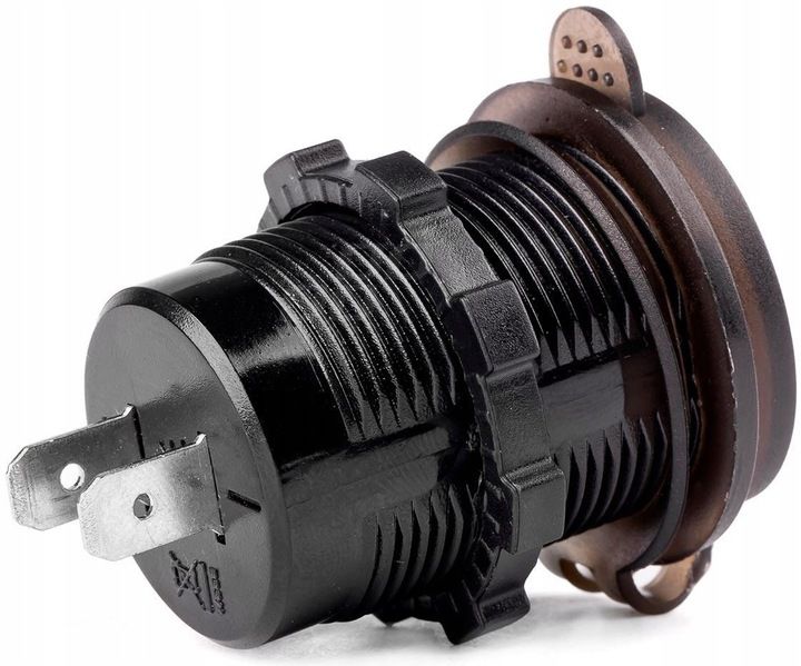 GNIAZDO SAMOCHODOWE ŁADOWARKA QC 2xUSB WOLTOMIERZ zdjęcie 2