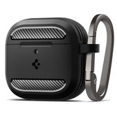 etui na słuchawki airpods 4 rugged armor- czarne