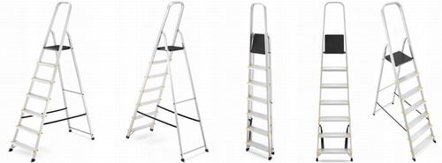 Drabina aluminiowa domowa jednostronna profesjonalna HIGHER 7 stopni na Arena.pl