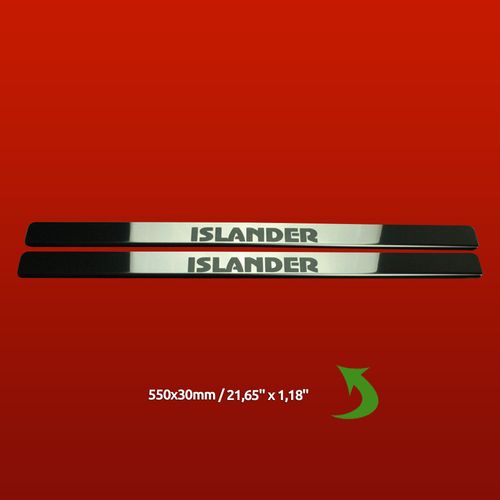 Listwa progowa JEEP WRANGLER MK3 JK ISLANDER Stal nierdzewna 304 połysk 2sz na Arena.pl