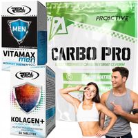 WĘGLOWODANY minerały CARBO PRO orange 1kg +WITAMINY 60 tab + KOLAGEN 60 tab