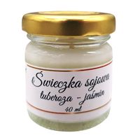 Świeczka Sojowa Tuberoza Jaśmin 40 ml Naturalna Ręcznie Robiona