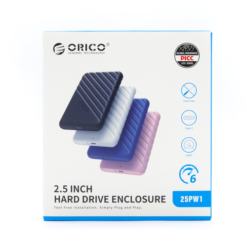 Orico Obudowa dysku 2,5'' USB-C 3.1 6Gbps czarna na Arena.pl