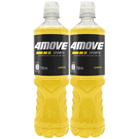 4Move Napój izotoniczny niegazowany o smaku cytrynowym 750 ml x 2 sztuk