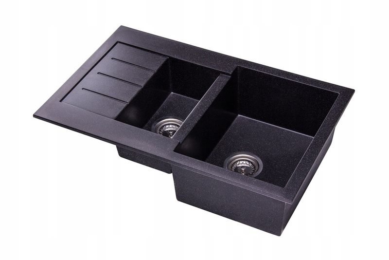 ZLEW ZLEWOZMYWAK GRANIT 8 kolorów 76x48 + SYFON zdjęcie 3