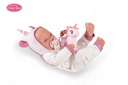 LALKA HISZPAŃSKA JEDNOROŻEC BOBAS JAK ŻYWY RECIEN NACIDA UNICORNIO AJ 50268 na Arena.pl