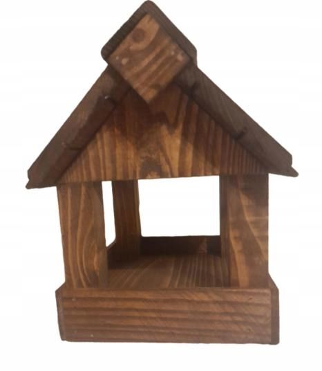 karmnik dla ptaków, mały karmnik, z drewna zdjęcie 3