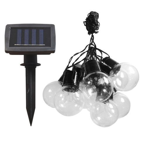 GIRLANDA SOLARNA OGRODOWA KULKI 10 LED zdjęcie 1