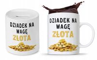 Zestaw Dla Dziadka Dzień Dziadka Kubek + Skarbonka Z Nadrukiem Ze Zdjęciem