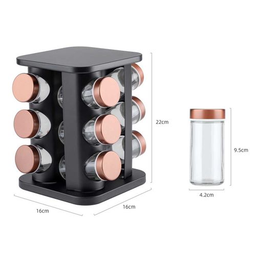 STOJAK OBROTOWY NA PRZYPRAWY 12 POJEMNIKÓW E-8255 na Arena.pl