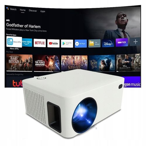 PROJEKTOR RZUTNIK ANDROID SMART TV WIFI FULL HD 7000lm 400 ANSI LED BT na Arena.pl