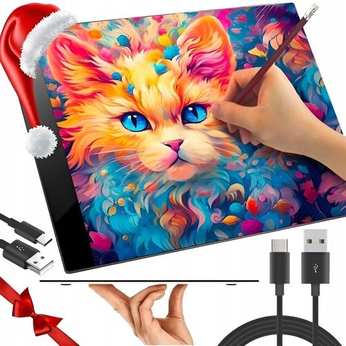 TABLET GRAFICZNY Deska Kreślarska do Rysowania TABLICA LED na Arena.pl