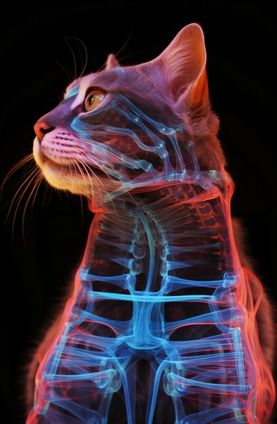 Plakat 56,6x86,4cm Anatomia Kota zdjęcie 1