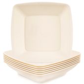 6x Talerze Plastikowe Obiadowe Głębokie Wielorazowe Turystyczne Piknikowe