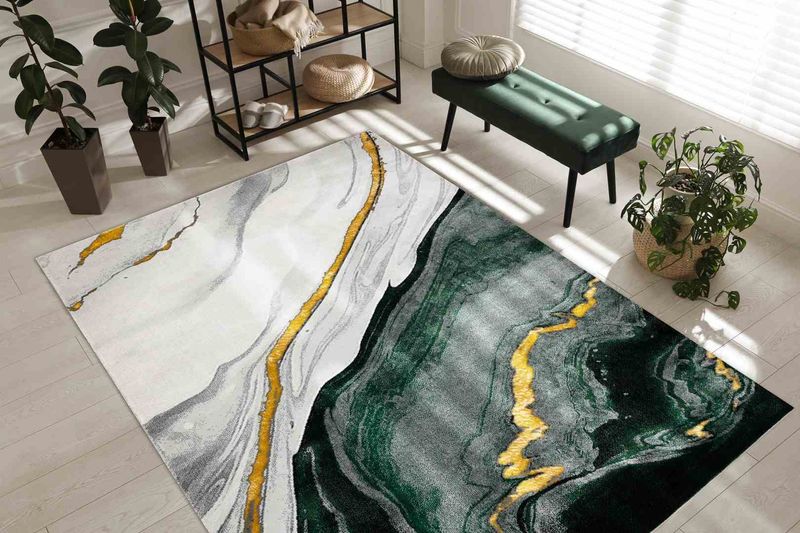 RUG/LU/ESTEMA/MARBLE/GREEN/80x150 zdjęcie 2