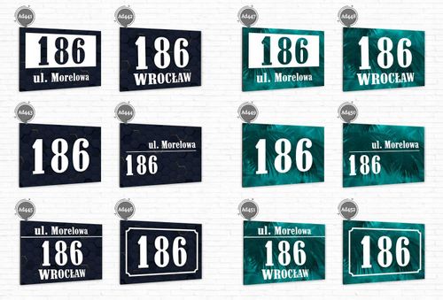 DUŻA Tabliczka ADRESOWA ALUMINIOWA 30x20 numer dom na Arena.pl