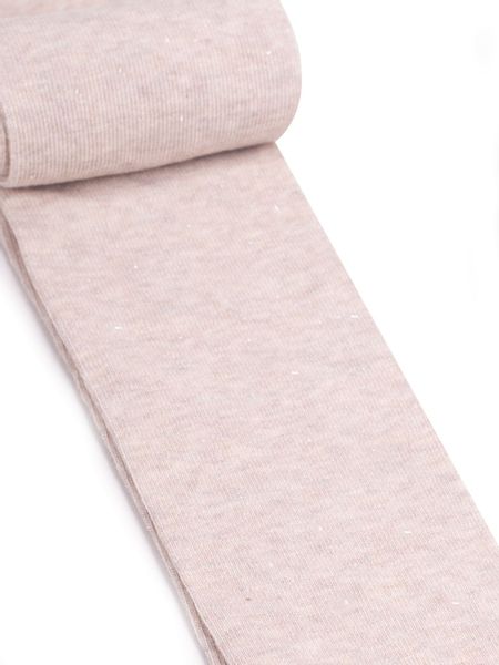 Rajstopy dziewczęce bawełniane ze srebrną nitką beżowe 92-98 YOCLUB zdjęcie 1