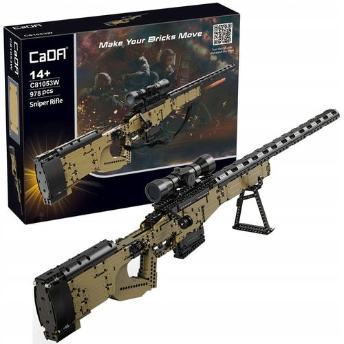 CADA KLOCKI STRZELAJĄCY KARABIN SNAJPERSKI 978 EL. AWP + NABOJE PIANKOWE na Arena.pl