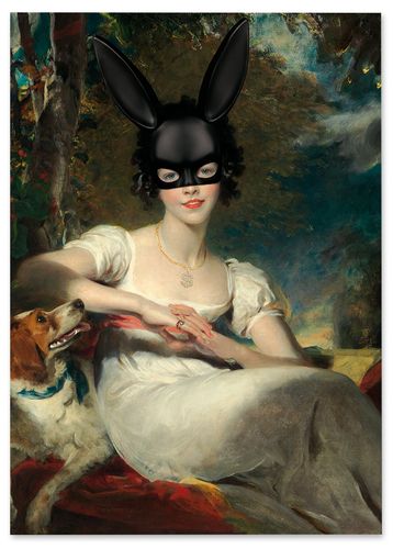 Obraz na płótnie króliczek playboy dolar 70x100 cm na Arena.pl