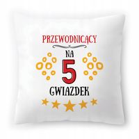 Poduszka Biała 40X40 Cm Przewodniczącego Dziecka Z Nadrukiem Ze Zdjęciem