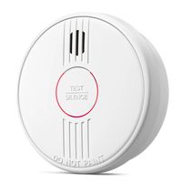 CZUJNIK DYMU BEZPRZEWODOWY ZESTAW 10 SZTUK ALARM ZA206C 100MM