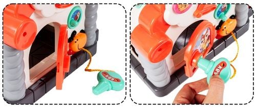 MULTIDOMEK DOMEK INTERAKTYWNY SORTER KLOCKI PIANINKO ZWIERZĄTKA DLA DZIECI na Arena.pl