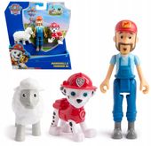 PAW Patrol Marshall & Farmer Al Figure Pack with Sheep Toy Figure, Kids Toy