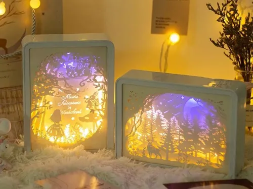 Lampka nocna tablica 3d kolory RGB LED pilot dotyk na Arena.pl
