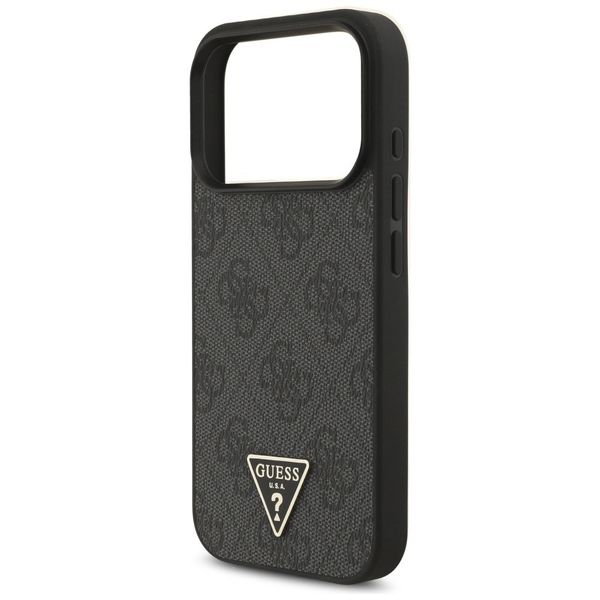 Etui Guess 4G Strap Triangle Logo MagSafe do iPhone 17 Pro czarny zdjęcie 6