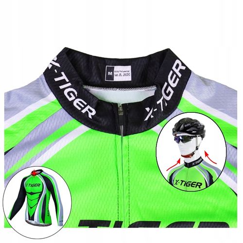 Bluza Kolarska Męska Z Ociepleniem Termoaktywna Wygodna Stylowa X-Tiger M na Arena.pl