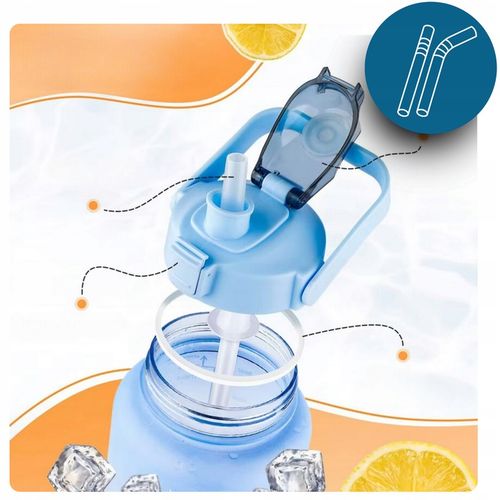 BIDON BUTELKA na WODĘ MOTYWACYJNA Zestaw 3 SZT. SHAKER FITNES 2L 0,7L 0,3L na Arena.pl