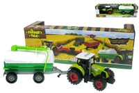 traktor z przyczepą 37cm światło dźwięk napęd na koło zamachowe HFU05