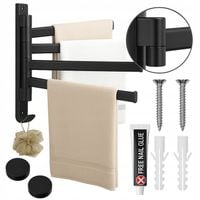 WIESZAK ŁAZIENKOWY NA RĘCZNIKI HACZYK UCHWYT ŚCIENNY METALOWY DO