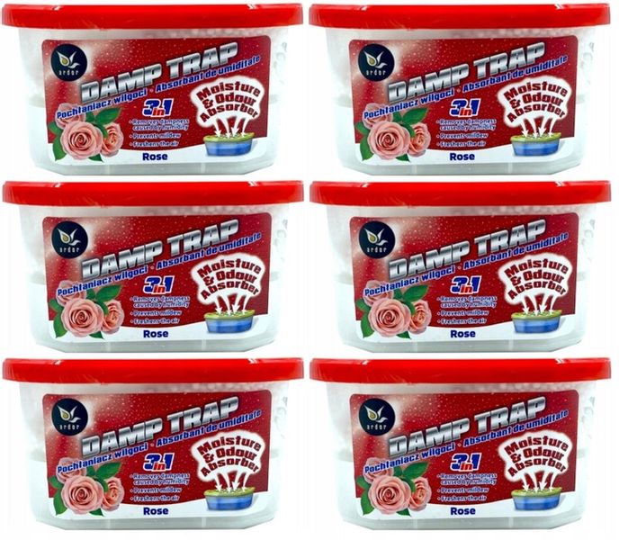 Ardor Pochłaniacze Wilgoci 3w1 Rose Zestaw 6x400 ml zdjęcie 1