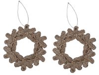 Kpl.2 zawieszek wieniec złota