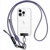 innostyle smycz do telefonu na szyje wkładka crossbody mocna fioletowa 6mm