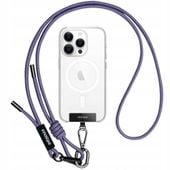 innostyle smycz do telefonu na szyje wkładka crossbody mocna fioletowa 6mm