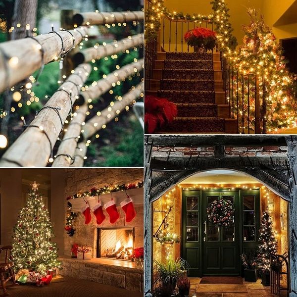 LAMPKI CHOINKOWE 500 LED ZEW/WEW BIAŁE CIEPŁE Oświetlenie Świąteczne zdjęcie 5