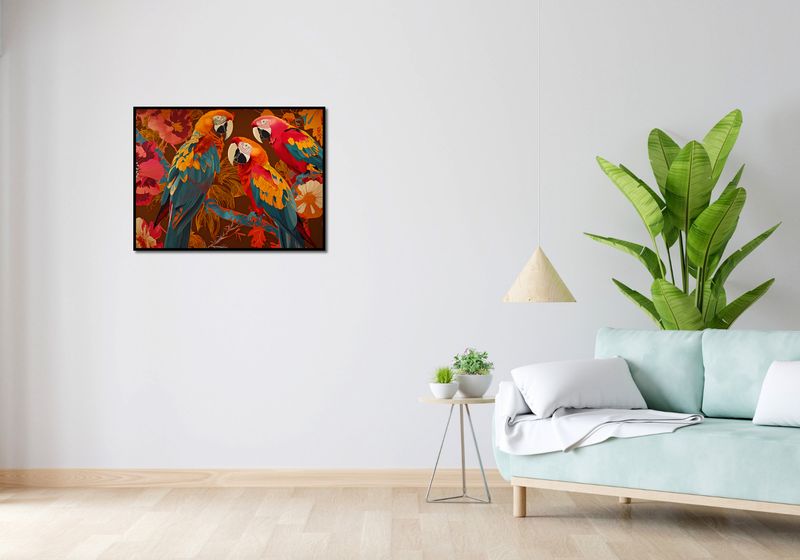Plakat 80x60cm Kolorowe Ary zdjęcie 4