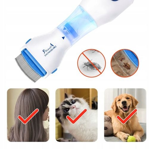 GRZEBIEŃ NA WSZY GNIDY PCHŁY ELEKTRYCZNY FILTR ODKURZACZ TERMINATOR na Arena.pl